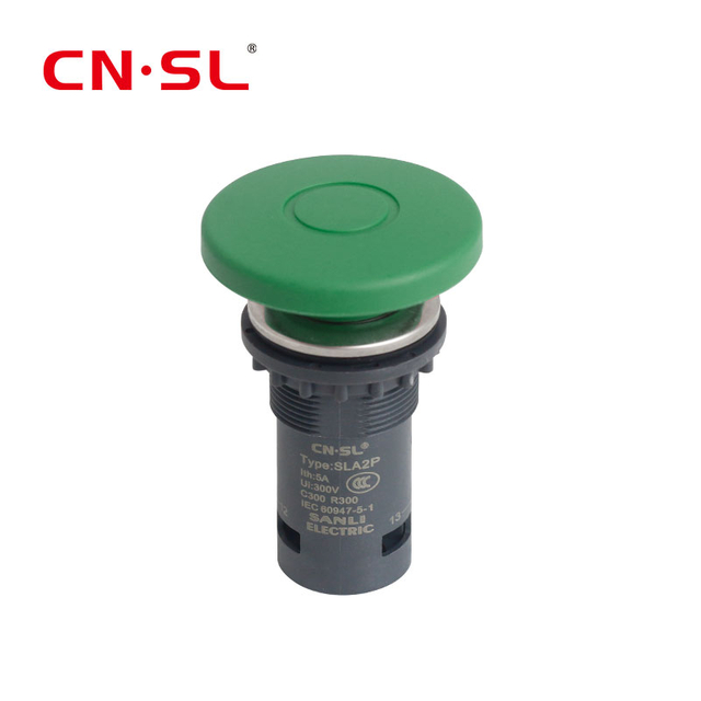 Pint-sized 40mm Diameter Mushroom Head 1NO+1NC Pushbutton