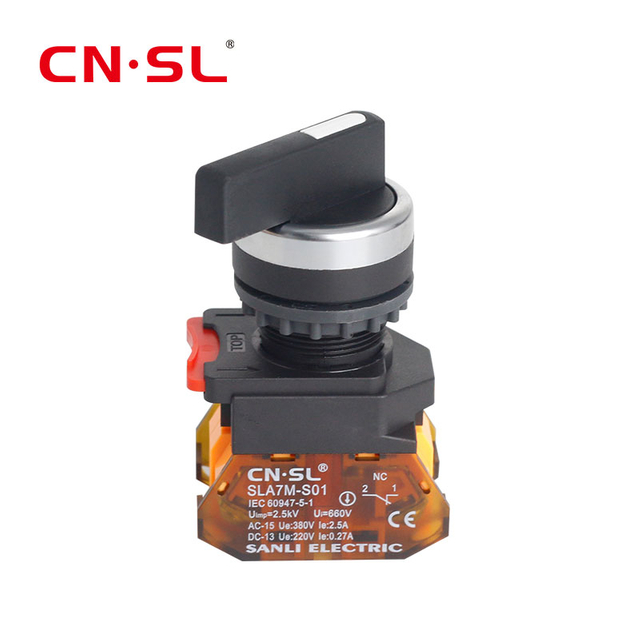 2 Position Self-lock N/O Black Selector Long Handle Stay Put Selective Switch