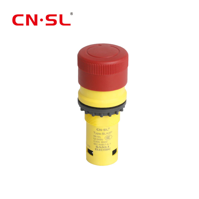 22mm Plastic Emergency Stop Switch Self Locking Red Mushroom Head Lift Elevator Latching