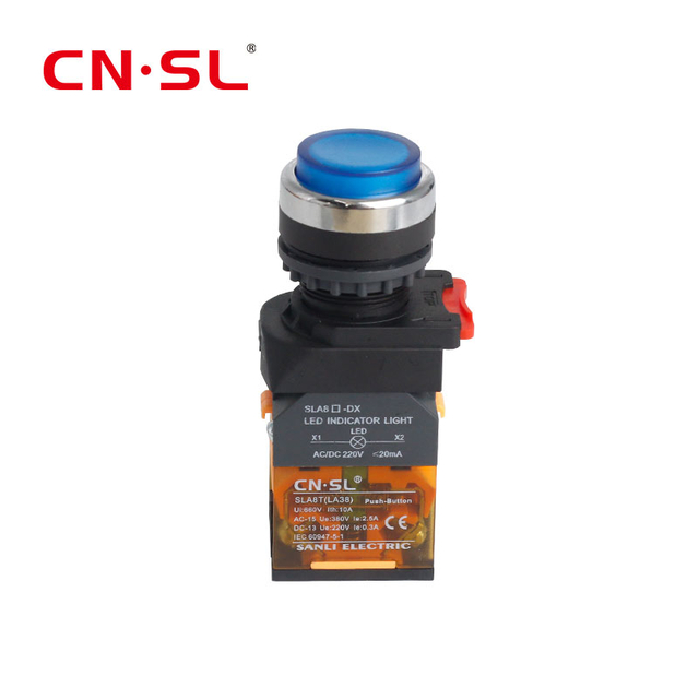 Momentary Reset With LED Light Illuminated Push Button For Elevators