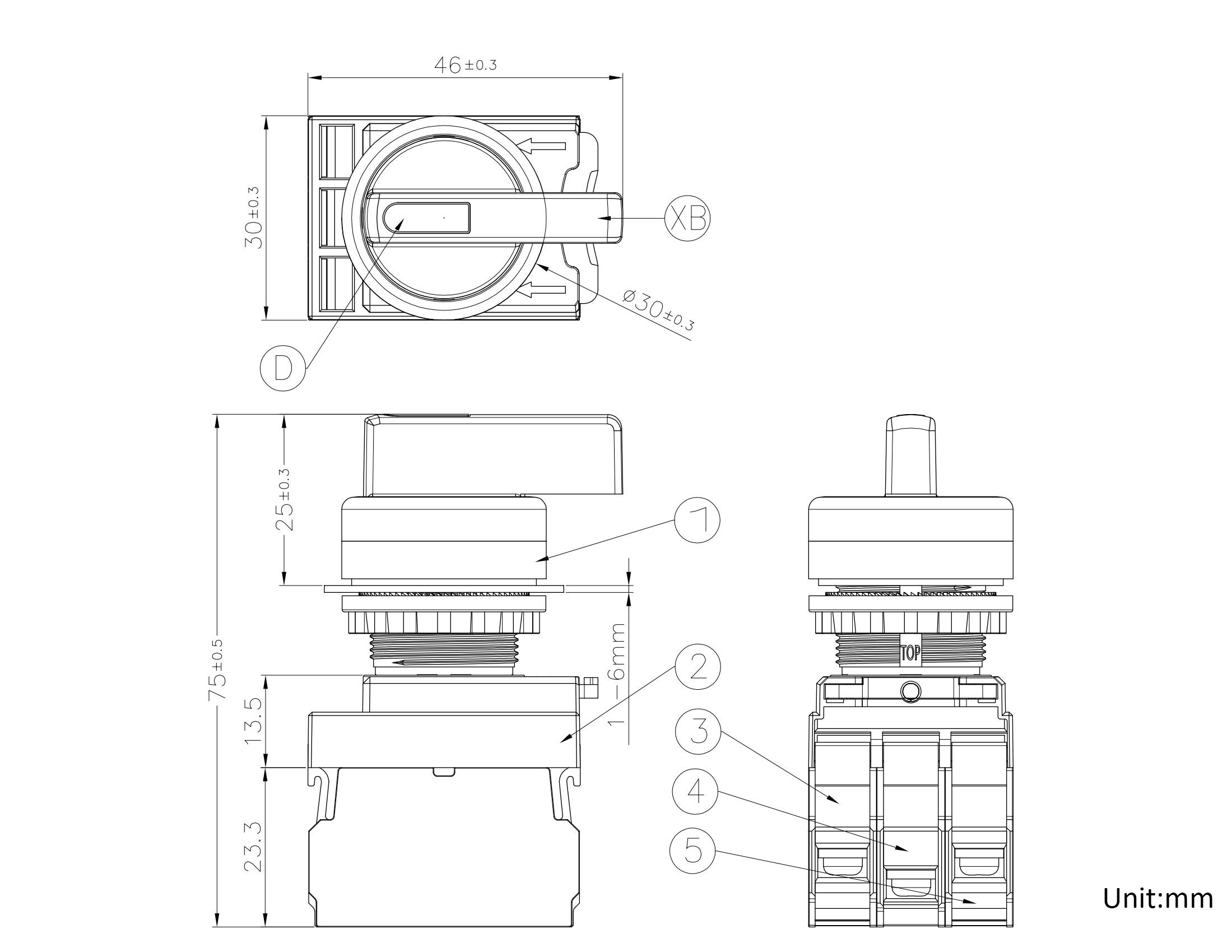 6H长柄带灯旋钮三位置锁-复位-半复位_00