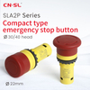 22mm Plastic Emergency Stop Switch Self Locking Red Mushroom Head Lift Elevator Latching