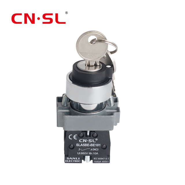 22mm 3 Position Key Lock Switch Selector Switch IP65