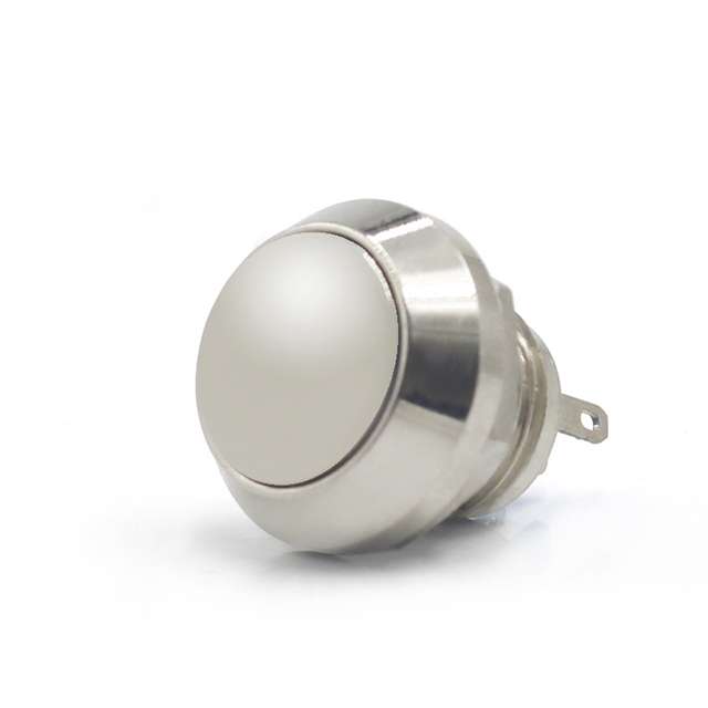 SLJ 12mm Round Head No Light Stainless Steel push button switch