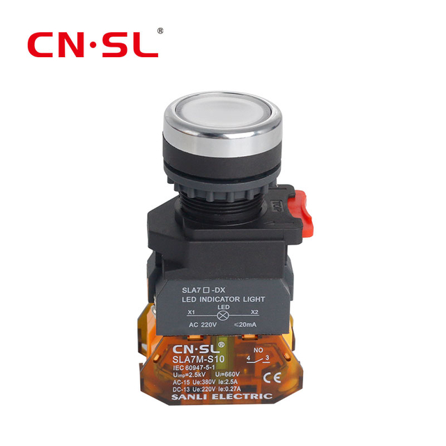 22mm Push Button Switch With LED Light Momentary On Off Switch CE ROHS IP67