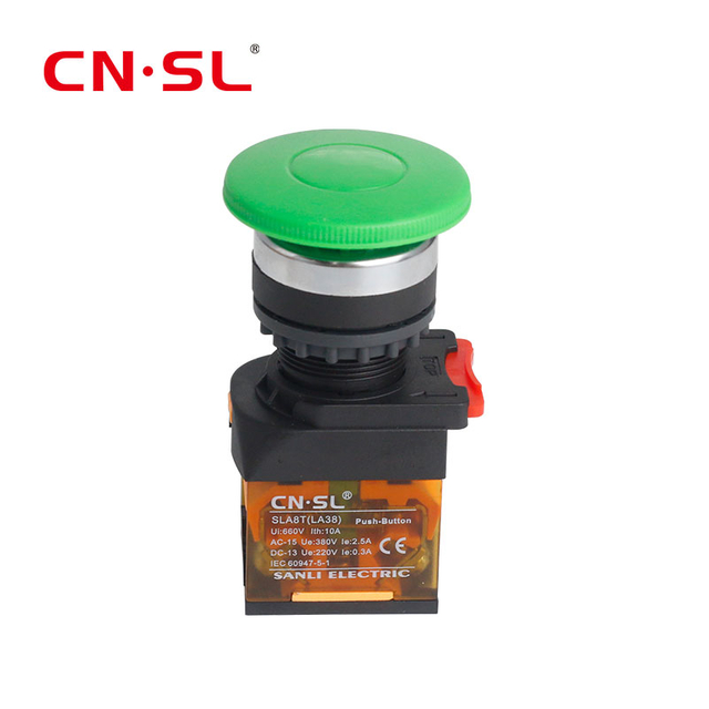 Hot Selling Mushroom Head Push Button Switch For Power Electrical Equipment Switchgear