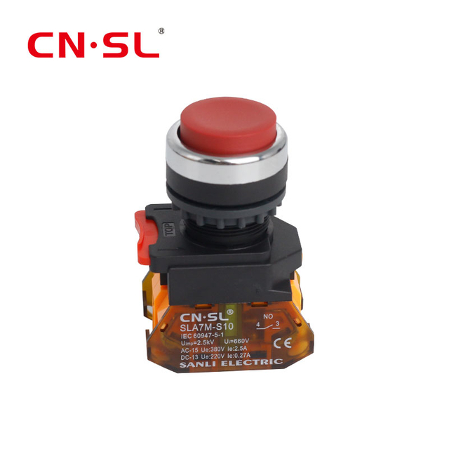 SLA7M Self-locking And Self-resetting 22MM Projecting Push Button Switches